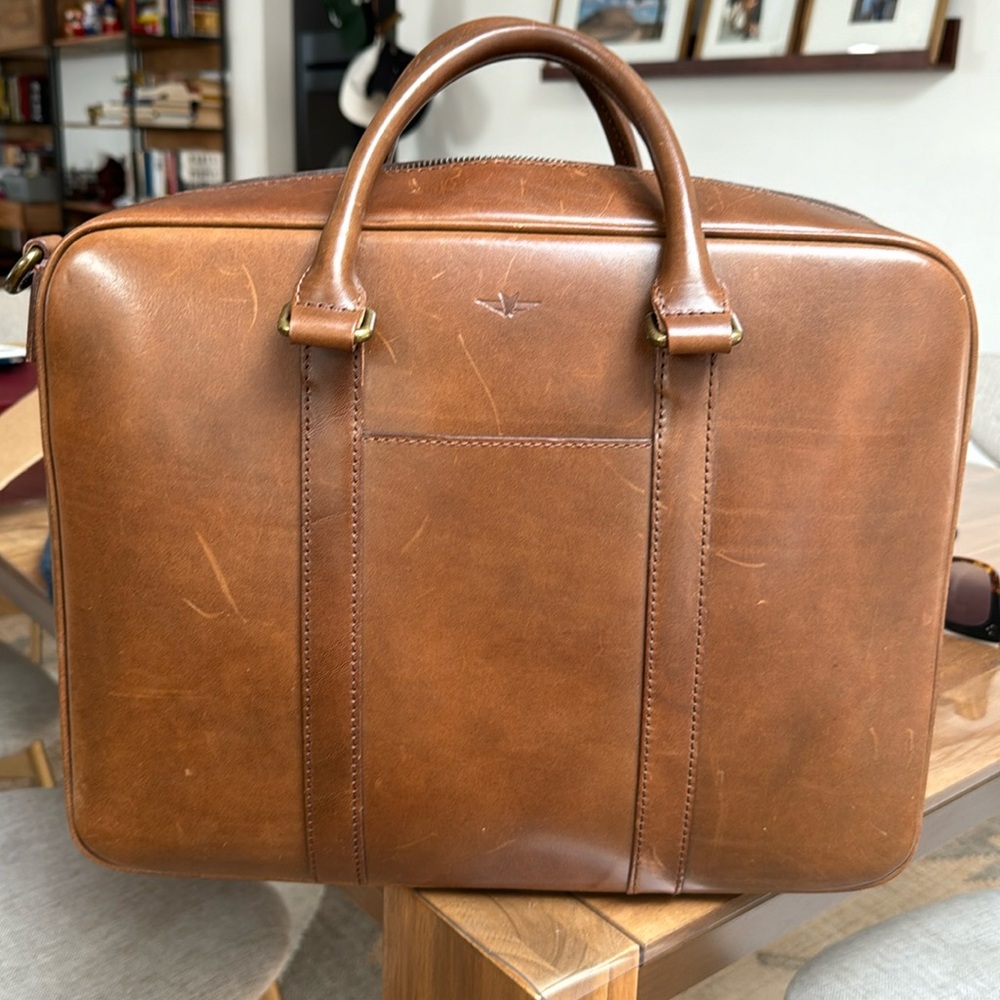 Leather briefcase